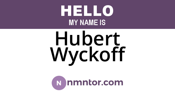 Hubert Wyckoff