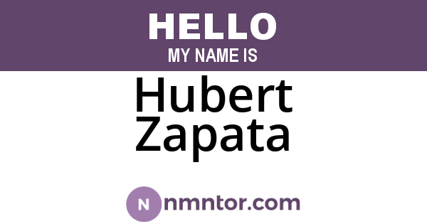 Hubert Zapata