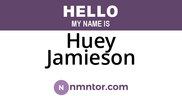 Huey Jamieson