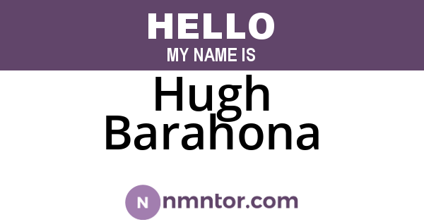 Hugh Barahona