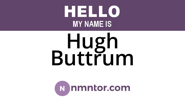 Hugh Buttrum