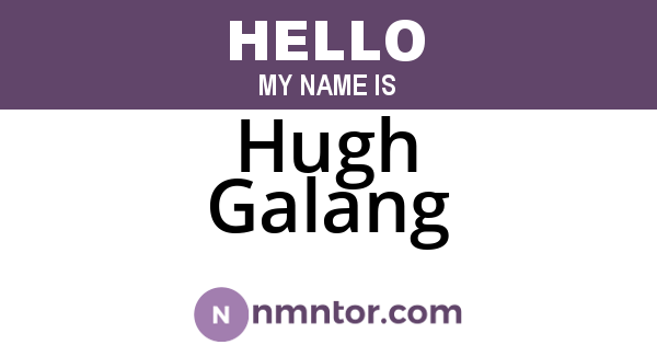 Hugh Galang
