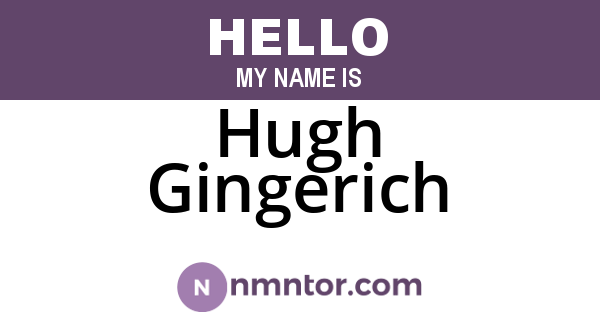 Hugh Gingerich