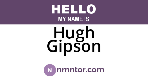 Hugh Gipson