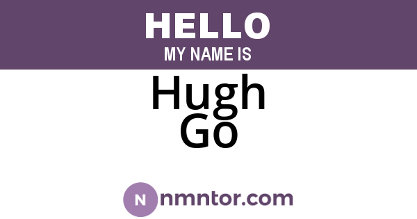 Hugh Go