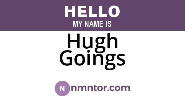 Hugh Goings