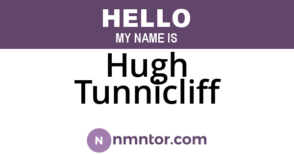 Hugh Tunnicliff