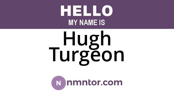 Hugh Turgeon