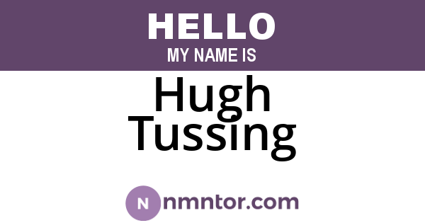 Hugh Tussing