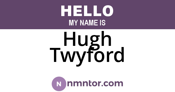 Hugh Twyford