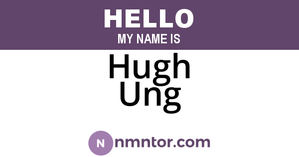 Hugh Ung