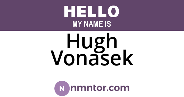 Hugh Vonasek
