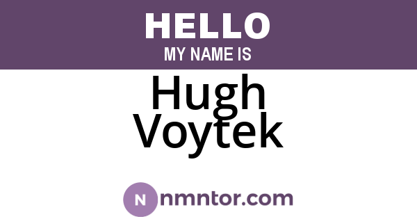 Hugh Voytek