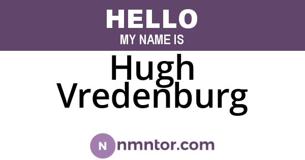 Hugh Vredenburg