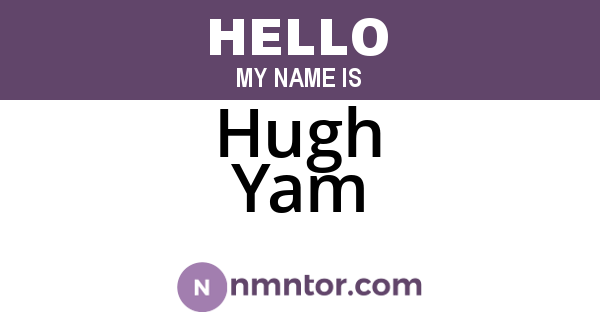 Hugh Yam