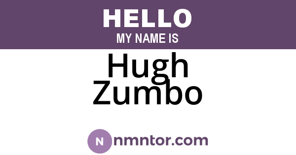 Hugh Zumbo