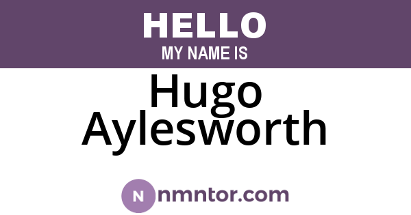 Hugo Aylesworth