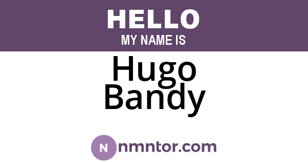 Hugo Bandy