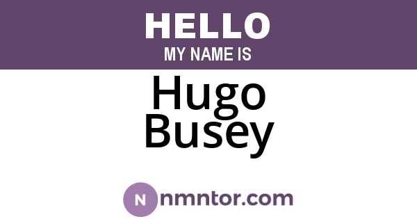 Hugo Busey