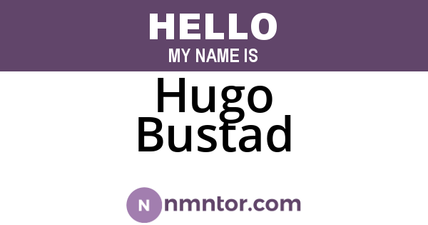 Hugo Bustad