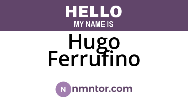 Hugo Ferrufino