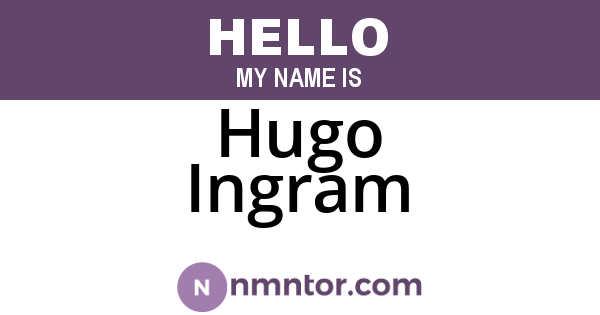 Hugo Ingram