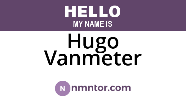 Hugo Vanmeter