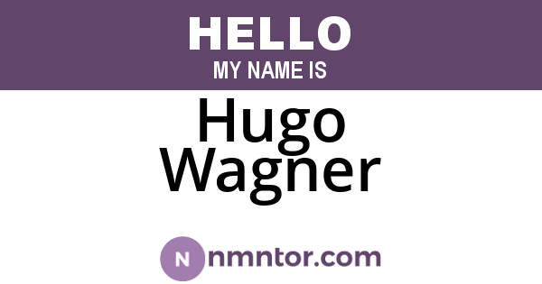 Hugo Wagner