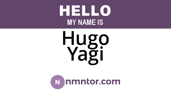 Hugo Yagi