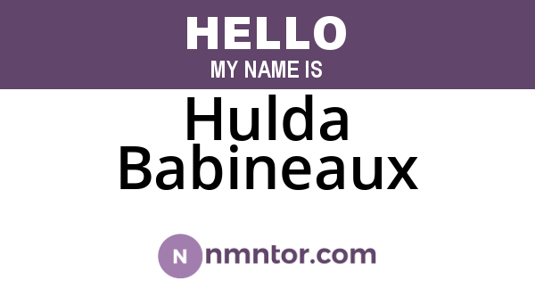 Hulda Babineaux