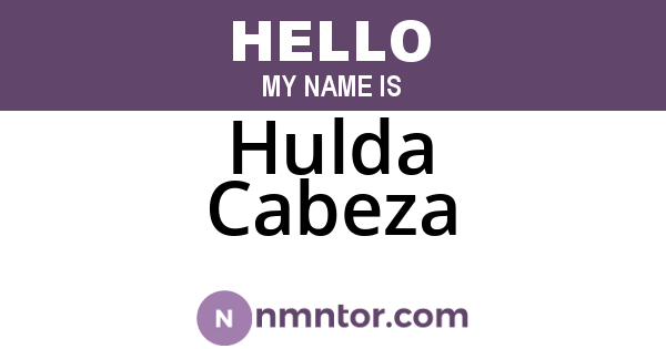 Hulda Cabeza