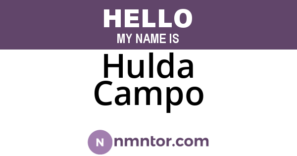 Hulda Campo