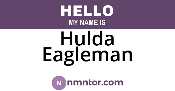 Hulda Eagleman
