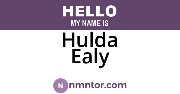Hulda Ealy
