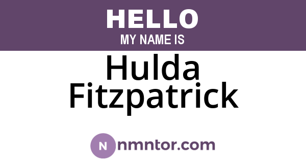 Hulda Fitzpatrick