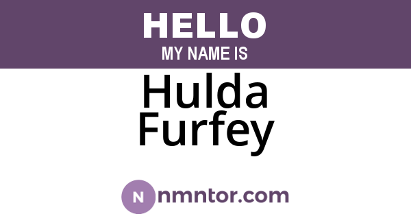 Hulda Furfey