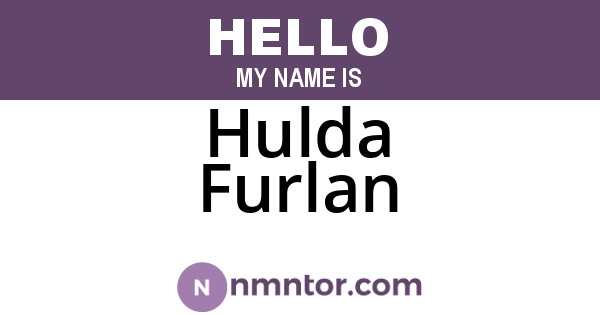 Hulda Furlan