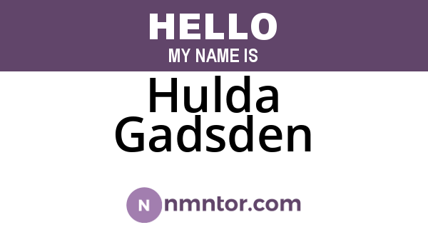Hulda Gadsden