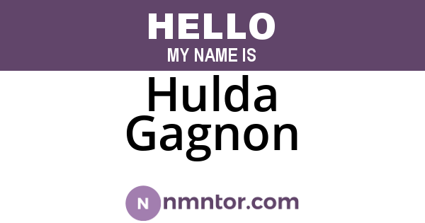 Hulda Gagnon