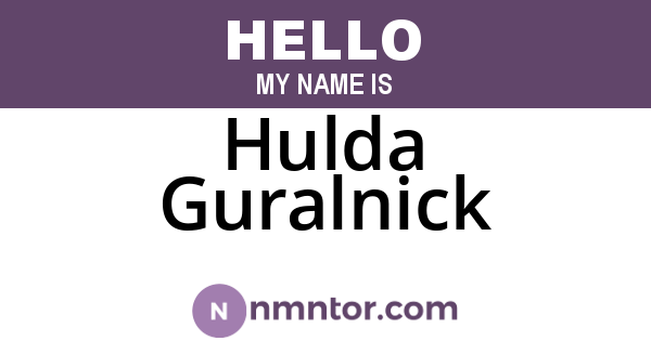 Hulda Guralnick