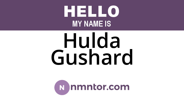 Hulda Gushard