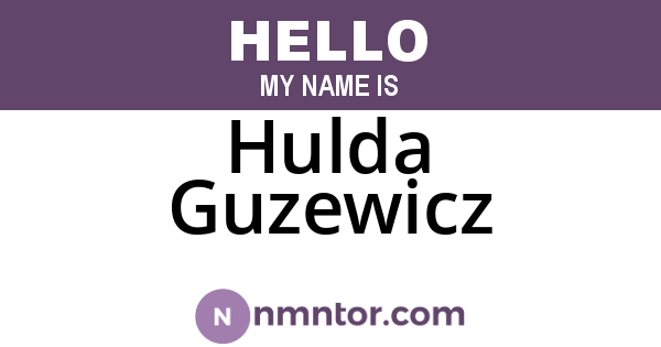 Hulda Guzewicz