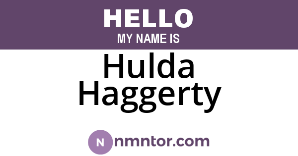 Hulda Haggerty