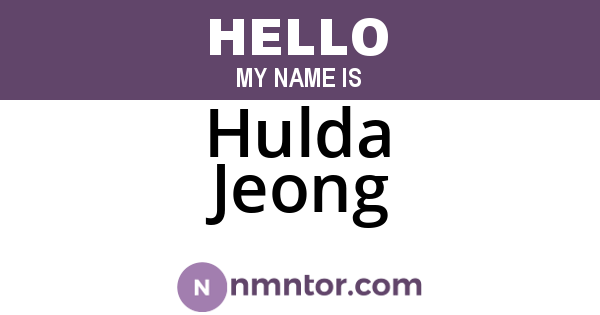 Hulda Jeong