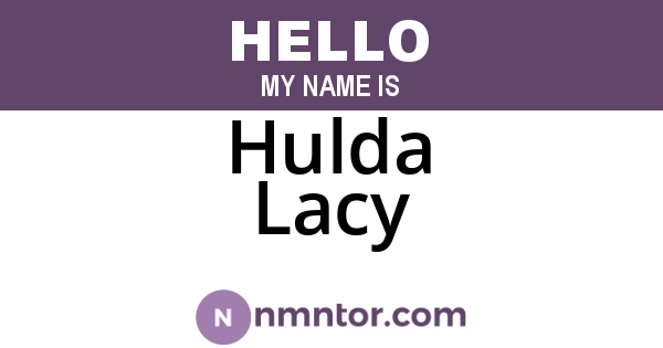 Hulda Lacy