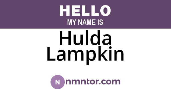 Hulda Lampkin