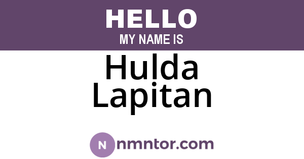 Hulda Lapitan