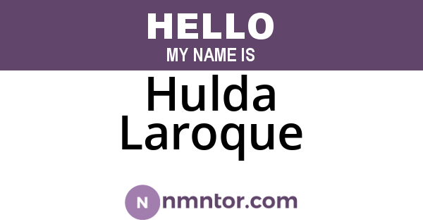 Hulda Laroque