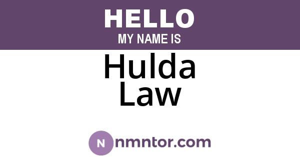 Hulda Law