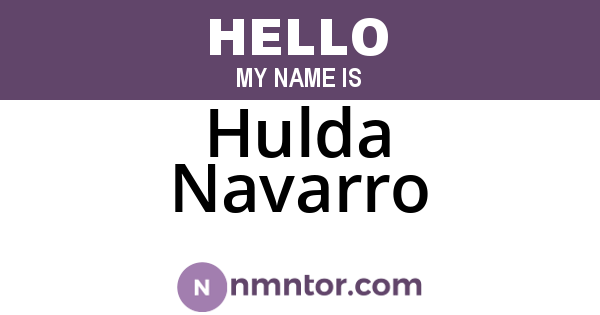 Hulda Navarro
